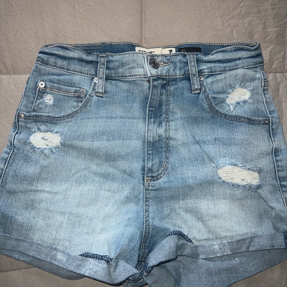 Garage Ripped Jean Shorts